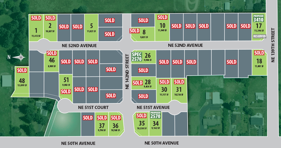 The Heights at Pleasant Valley plat map - New energy efficient homes by Glavin Homes
