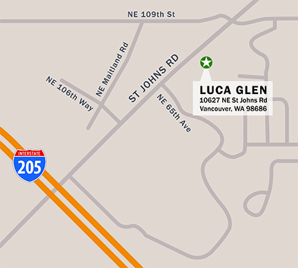 Luca Glen 10627 NE St Johns Rd Vancouver WA 98686