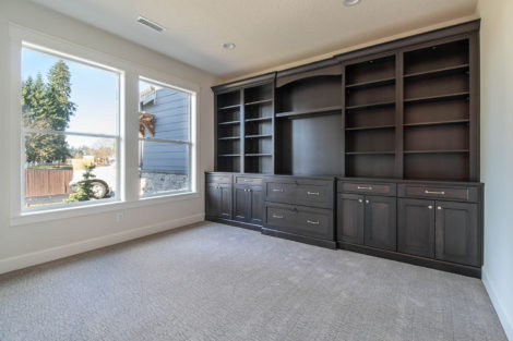 Heights at Pleasant Valley Lot 48 office with built in shelving