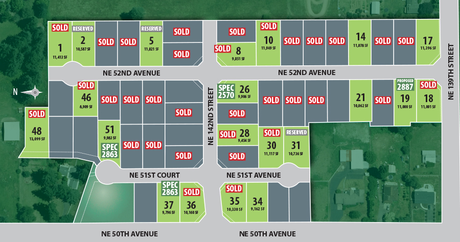 The Heights at Pleasant Valley plat map - New energy efficient homes by Glavin Homes