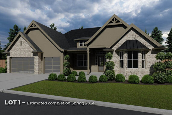 Martin Meadow Lot 1 spec home rendering by Glavin Homes
