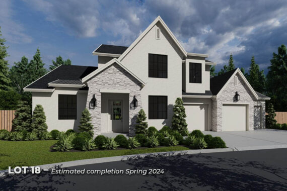 Martin Meadow Lot 18 spec home rendering by Glavin Homes